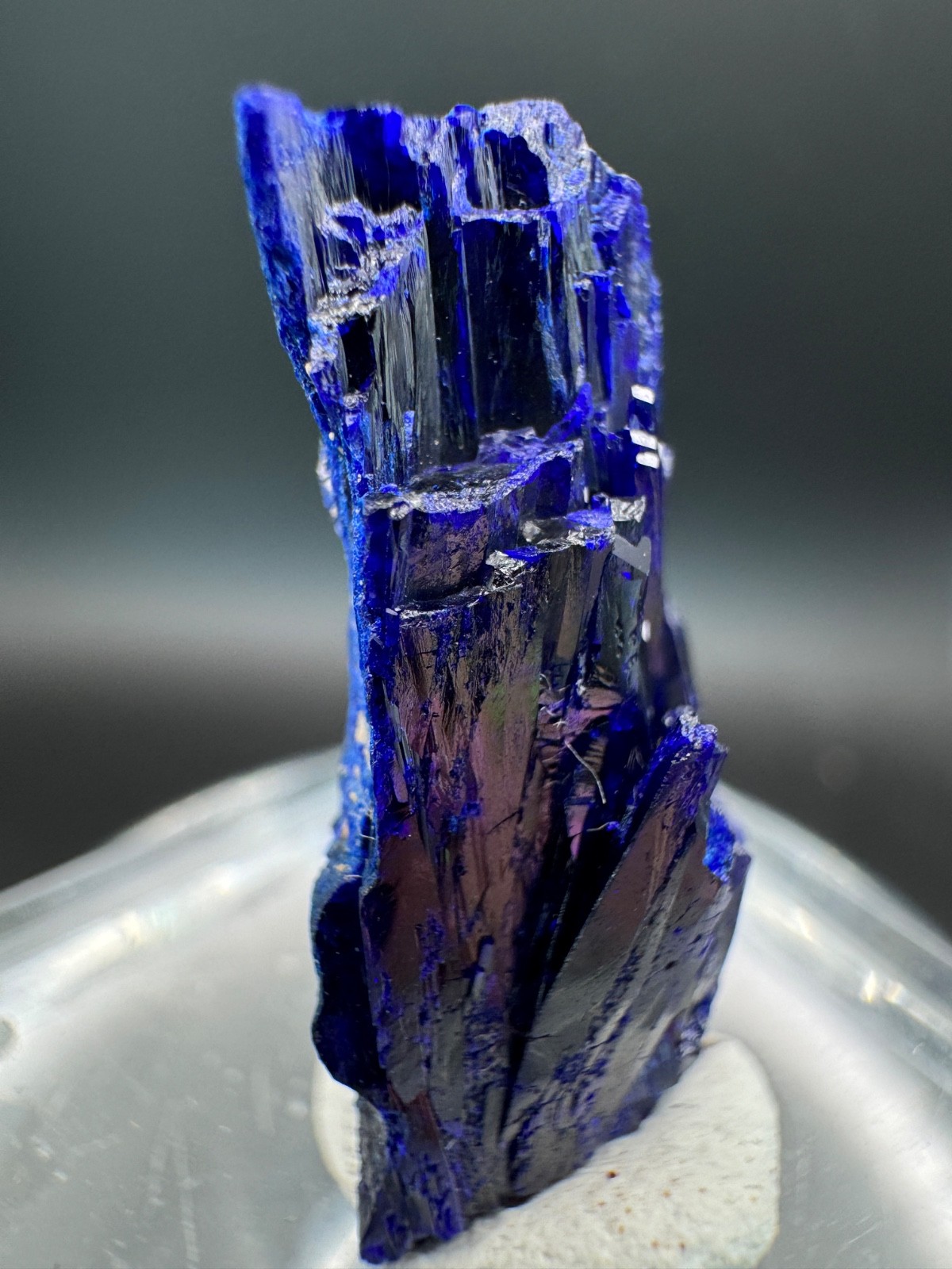 6792 Electric Blue Azurite Crystal Touissit, Morocco 8g