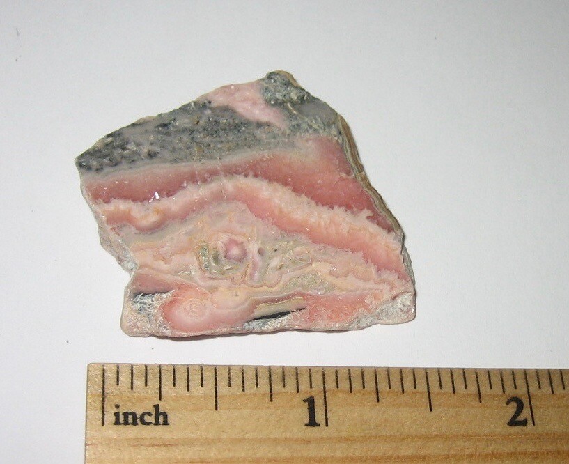 1.4″ POLISHED / ROUGH NATURAL 4mm RHODOCHROSITE CRYSTAL STONE ARGENTINA 16.6g *1