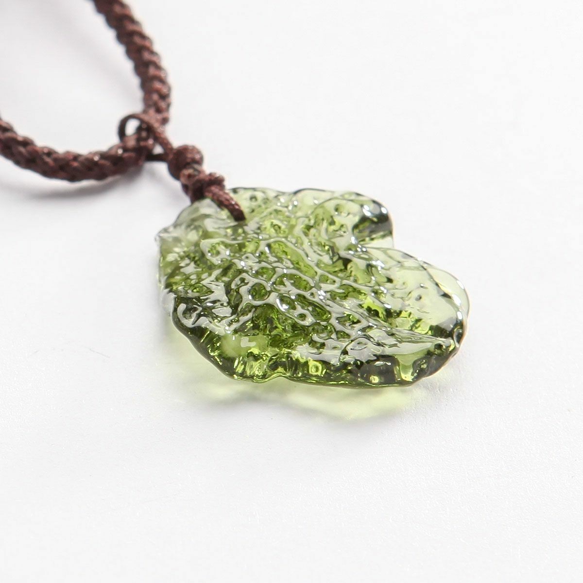 Natural Czech Moldavite Meteorite Impact Pendant Necklace Chakra Healing New
