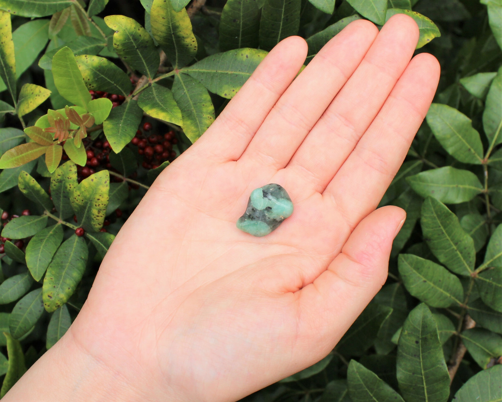 4 oz Emerald Tumbled Stones: ‘A’ Grade Natural Polished Crystals 1/4 lb