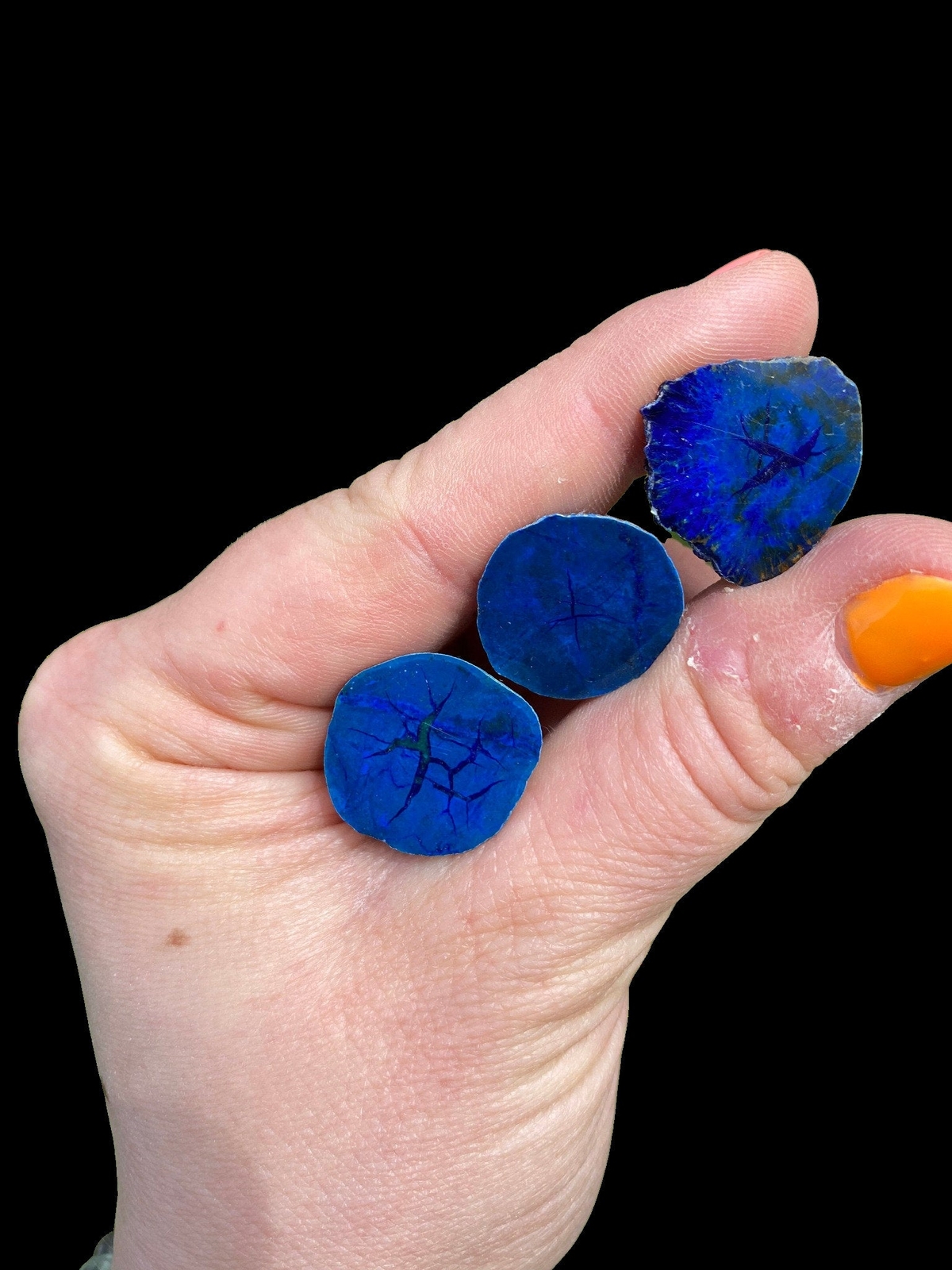 Azurite & Malachite Blueberry (Half Polished) from Poteryaevskoe Mine, Siberia