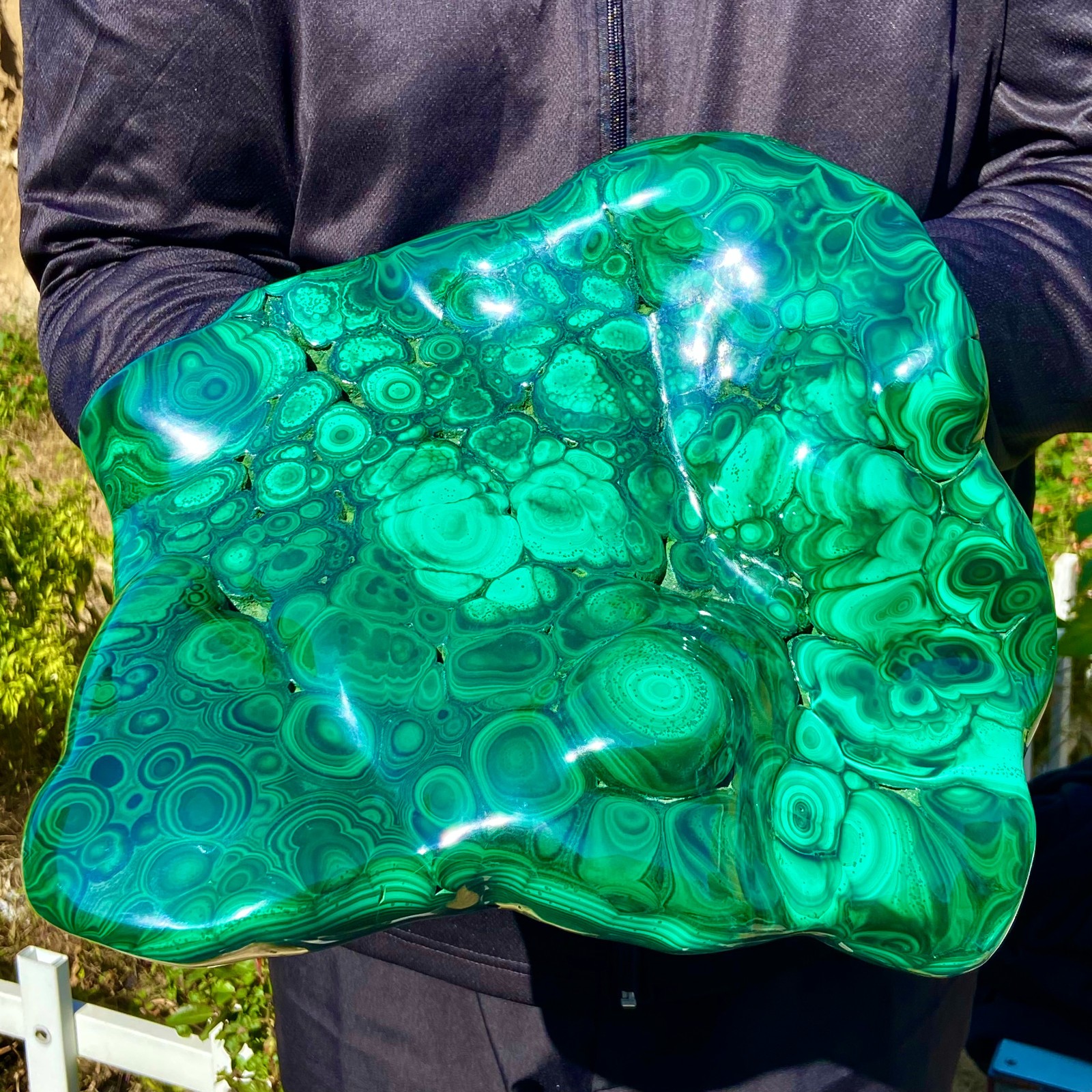 17.63LB Natural Polished Malachite Mineral freeform specimen Reiki Stone Healing